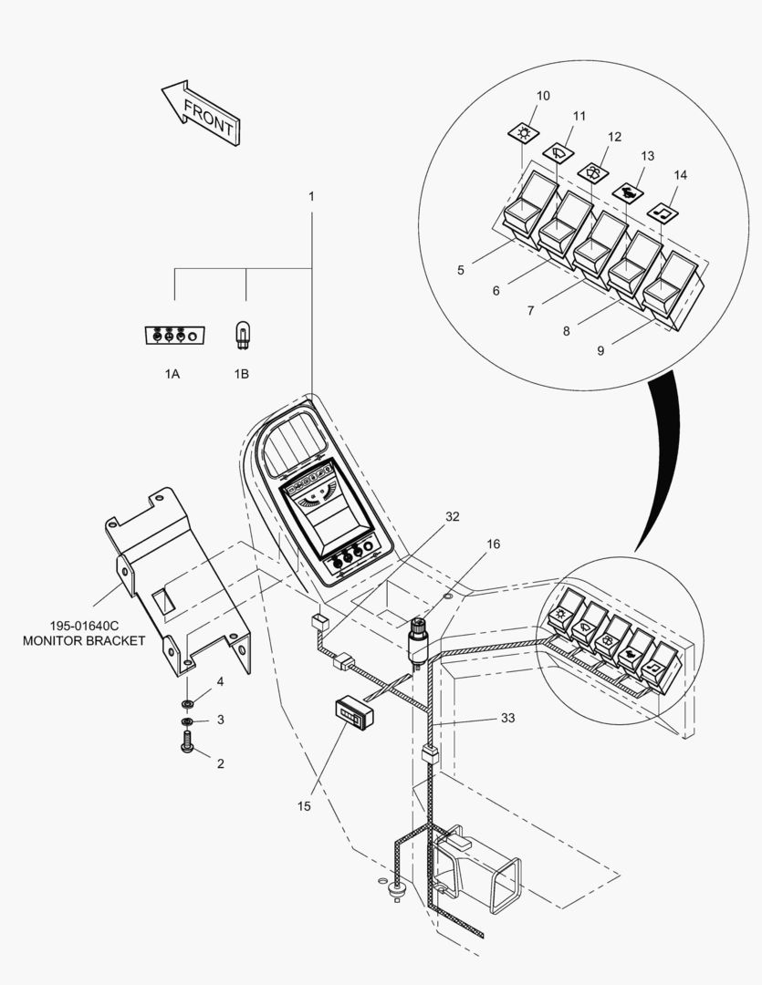 1680 ELECTRIC PARTS(1)-GAUGE & SWITCH PANEL