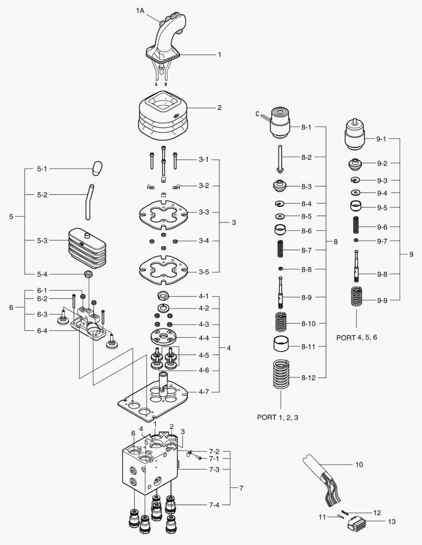 Спецтехника 3510 REMOCON VALVE - FNR [5001~5096]
