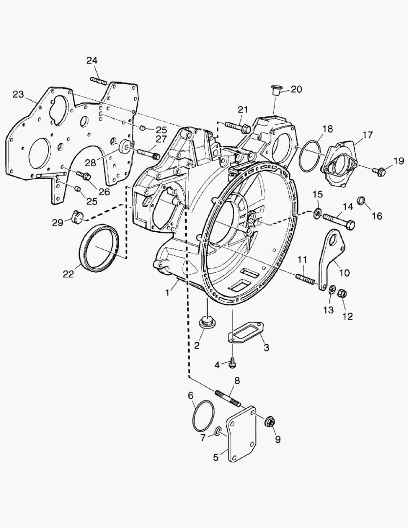 Спецтехника G010-22 FLYWHEEL HOUSING; TIMING GEAR PLATE - главное фото