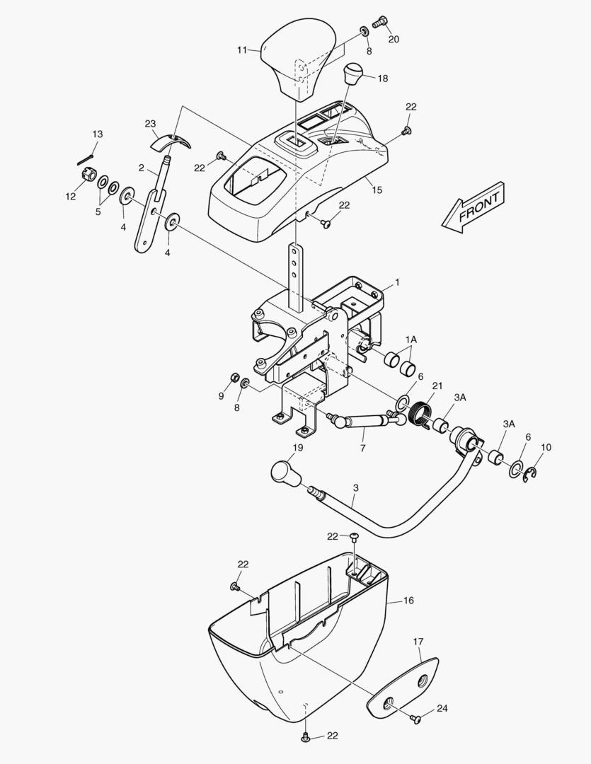 ПУЛЬТ УПРАВЛЕНИЯ - ЛЕВОСТОРОННИЙ