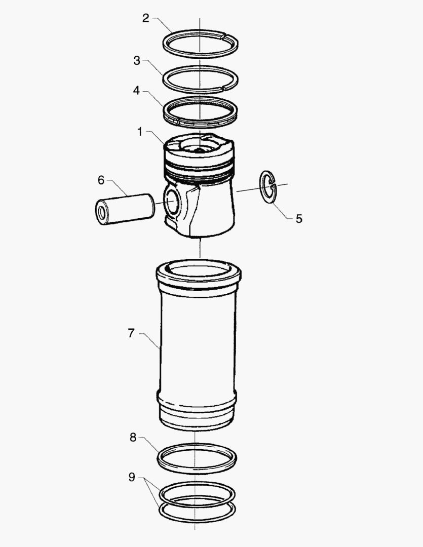 G010-54 REPAIR KIT; PISTON AND CYLINDER