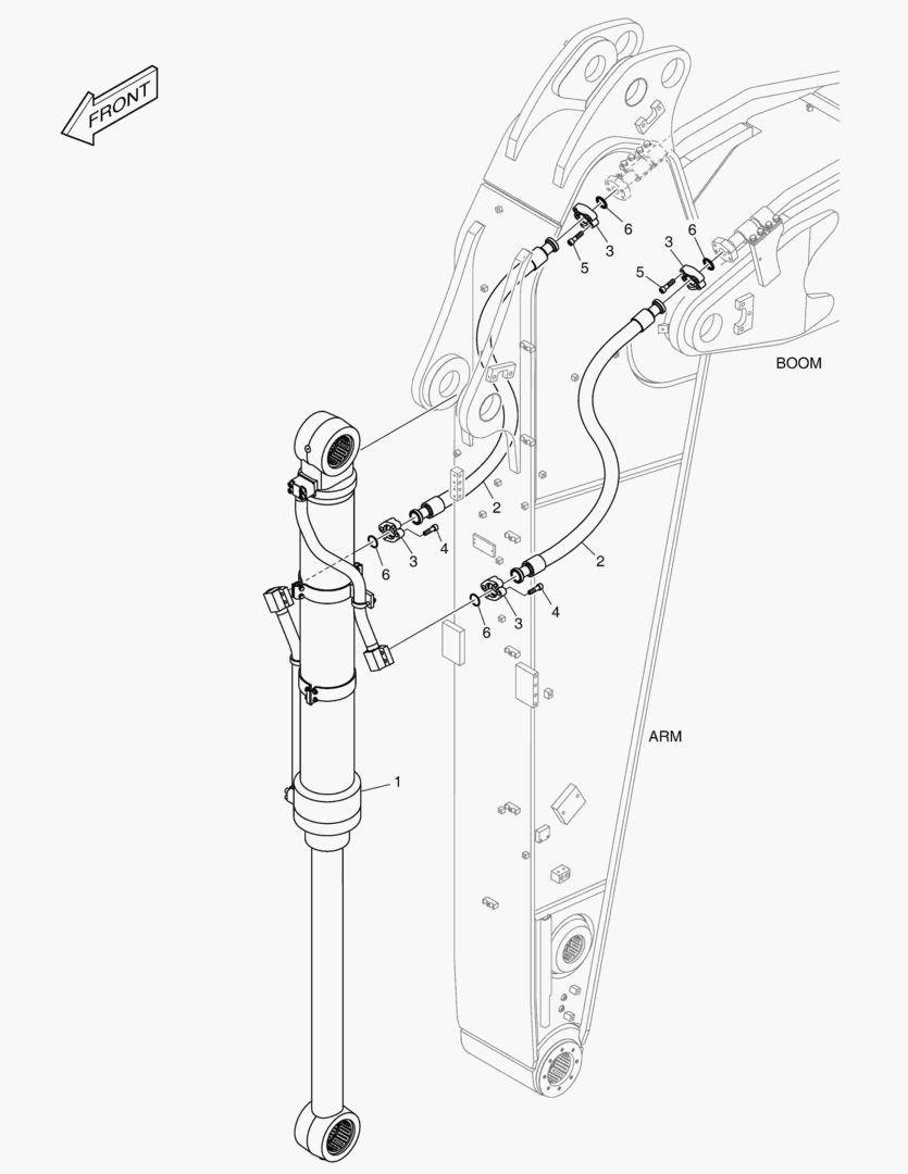 6600 ARM PIPING - ARM 3.55m