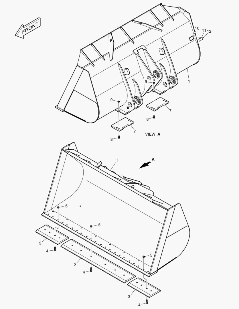 5600 BUCKET - 5.7гЋҐ CUTTING EDGE 3404mm [10001~10120]