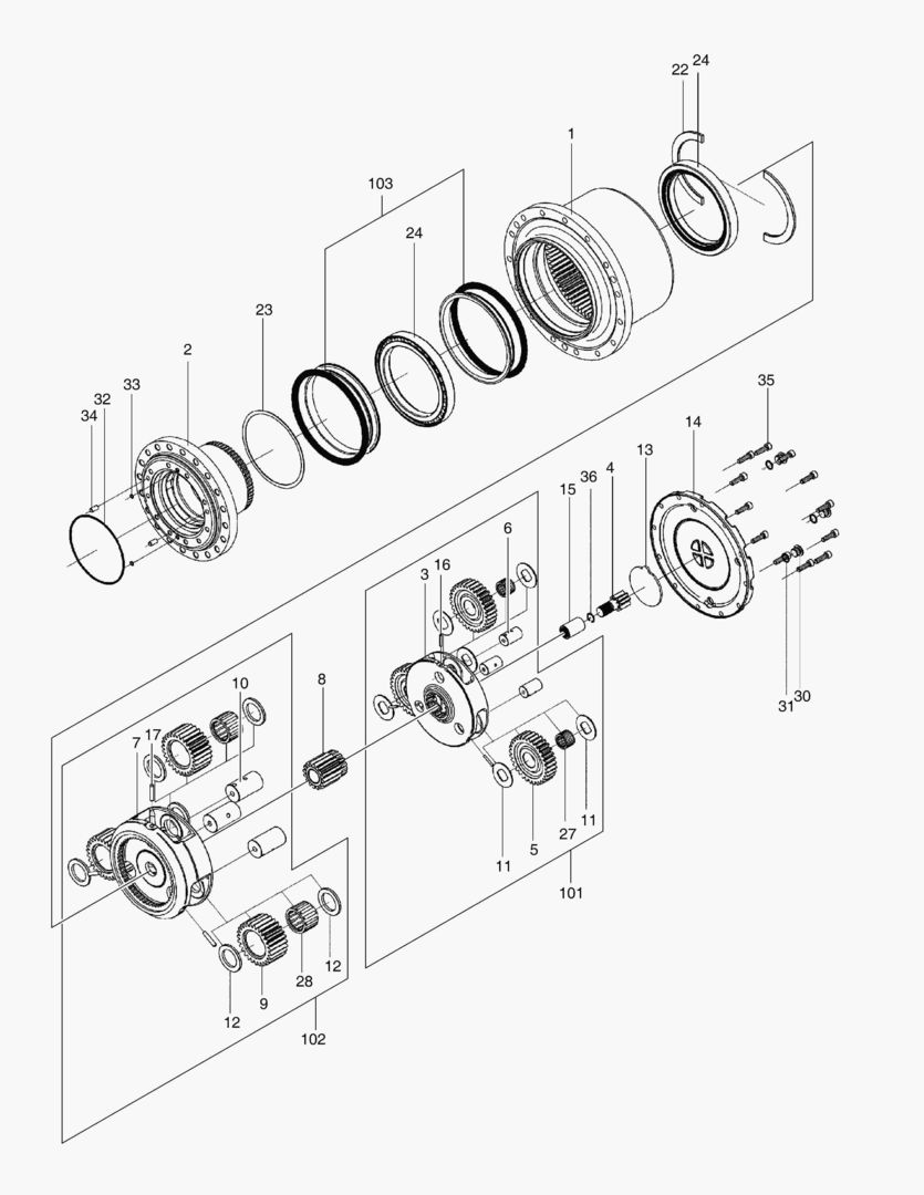 Спецтехника 4160 TRAVEL REDUCTION GEAR [5001~5064] - главное фото