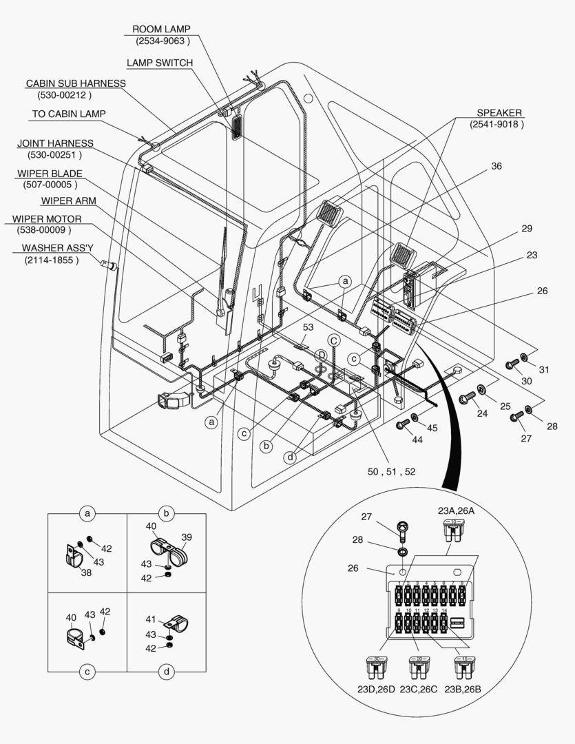 ЭЛЕКТРИЧЕСКИЕ ЗАПЧАСТИ(4)-КАБИНА