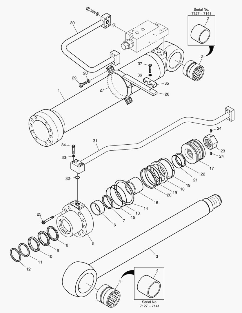 Спецтехника 4491 BOOM CYLINDER - L.H.(LOCK VALVE) [7127~] - главное фото