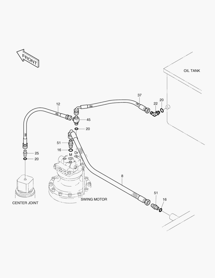 ТУБОПРОВОД МАСЛЯНОГО РАДИАТОРА(3)