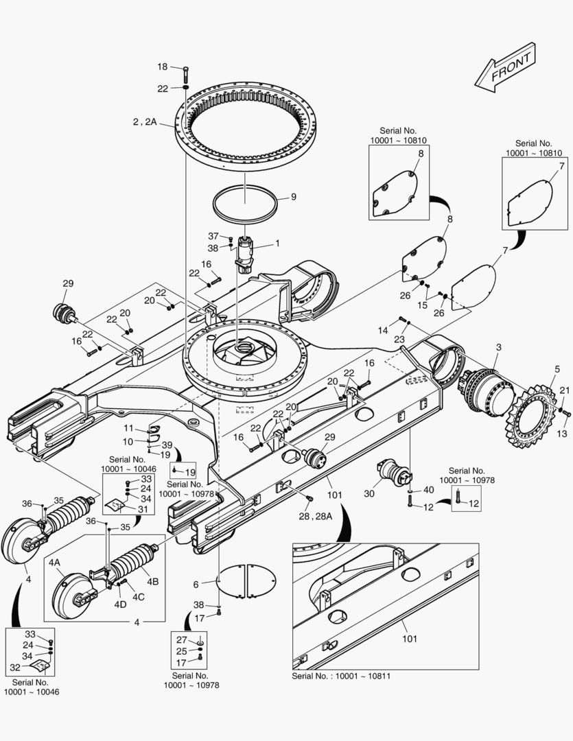 ГУСЕНИЦЫ В СБОРЕ - ЗАФИКСИРОВАННЫЕ