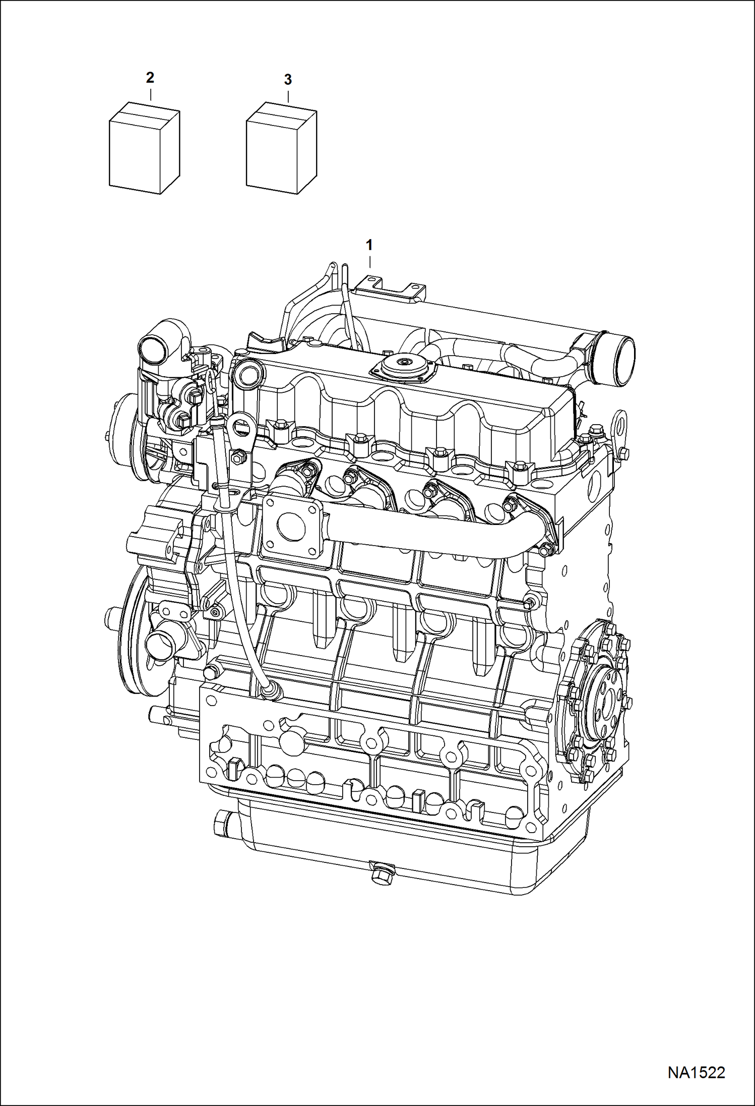 Спецтехника ДВИГАТЕЛЬ И КОМПЛЕКТ ПРОКЛАДОК (KUBOTA - V2203-M-DI-E2B-BC-5) (TIER II) - главное фото