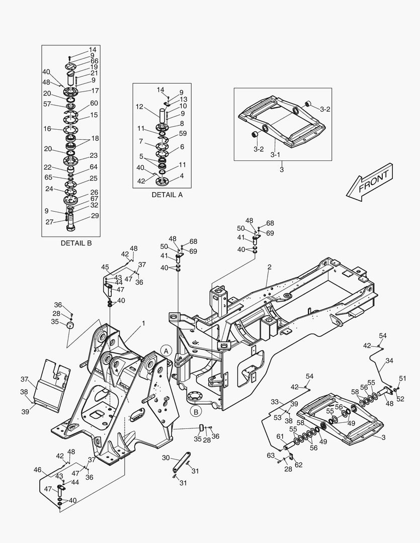 Спецтехника 5450 FRAME ASSY(ROPS)