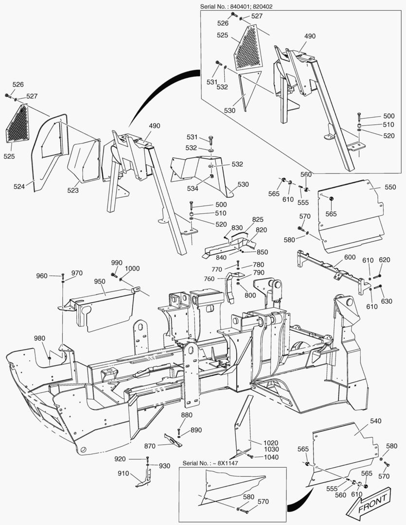 G240-20 FRONT FRAME