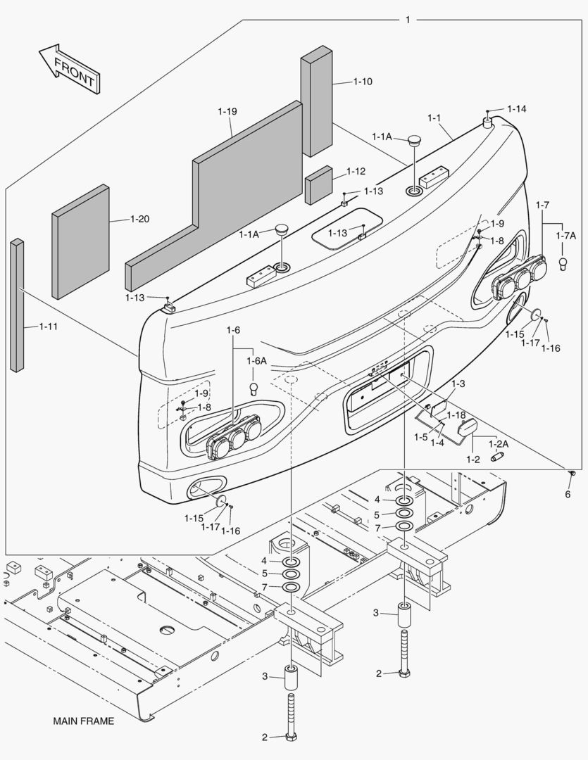 1110 COUNTER WEIGHT - 3.8TON