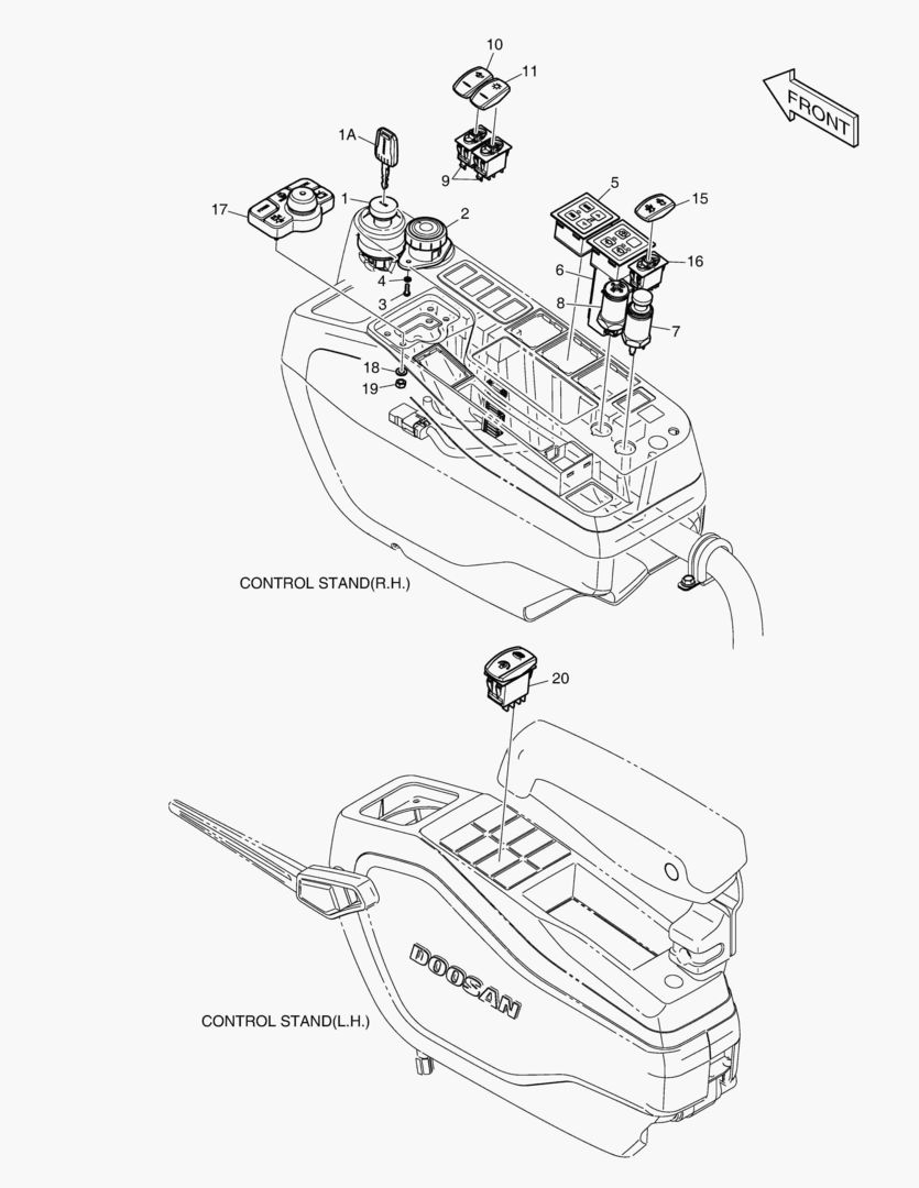 ЭЛЕКТРИЧЕСКИЕ ЗАПЧАСТИ - ПУЛЬТ УПРАВЛЕНИЯ