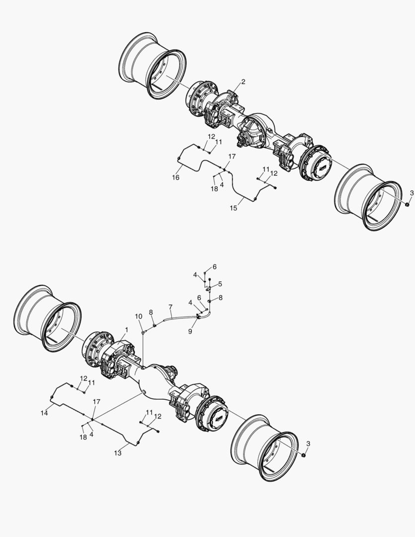 Схема 1330 AXLE & DRIVE ASS`Y