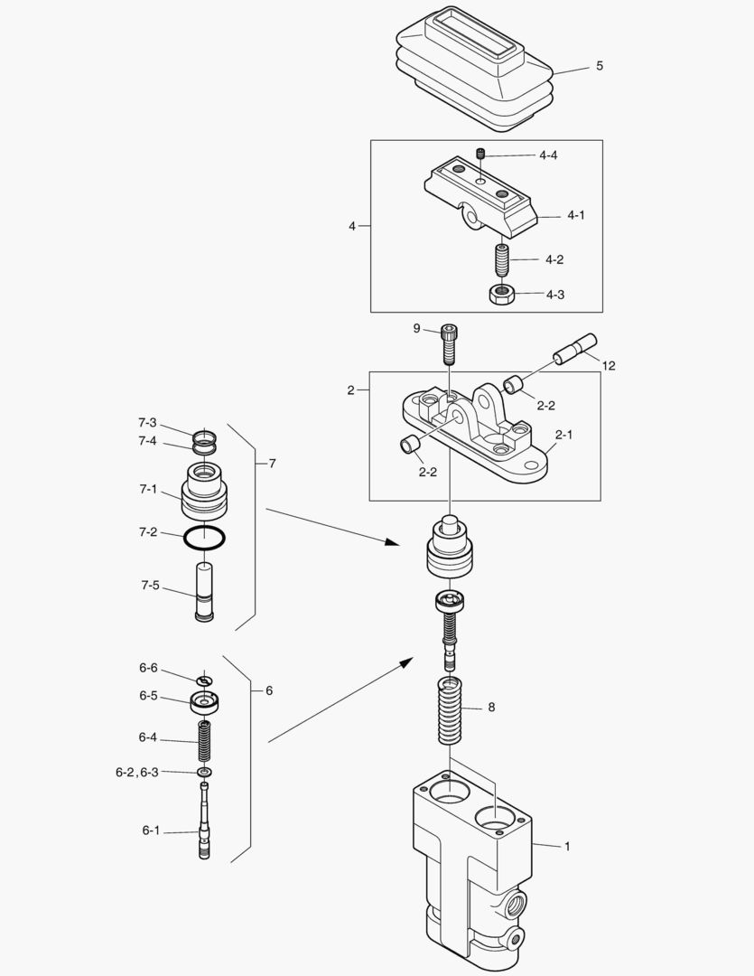 КЛАПАН ПЕДАЛЬНЫЙ - 2 ПУТИ