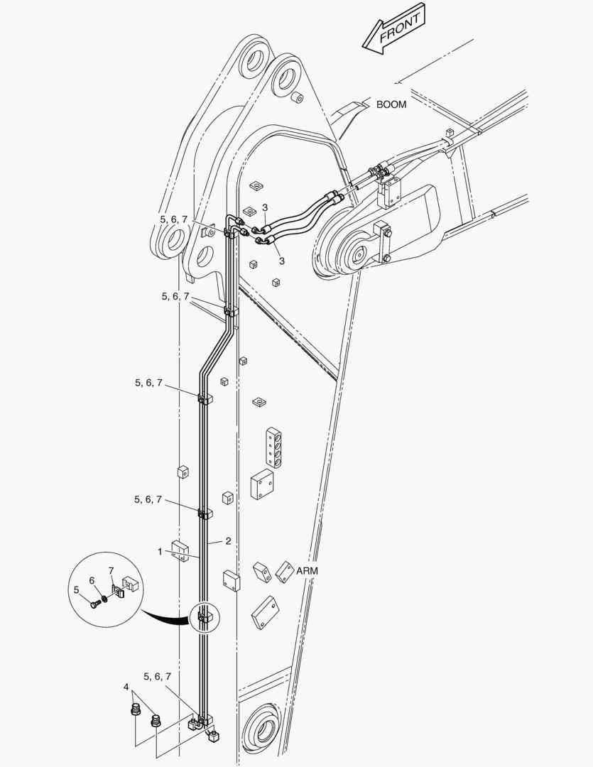 ГИДРОСИСТЕМА РУКОЯТИ - РУКОЯТЬ 2.4 м(БЫСТРОУСТАНАВЛИВАЕМЫЙ ФИКСАТОР)