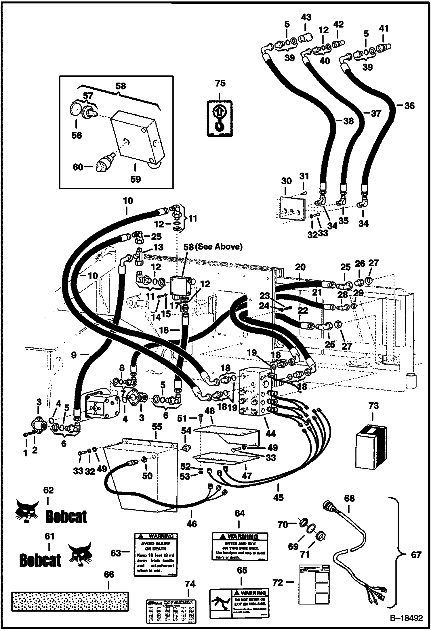 КОМПАКТОР ТРАНШЕИ (ГИДРАВЛИЧЕСКАЯ СИСТЕМА) (991500101 И ВЫШЕ)