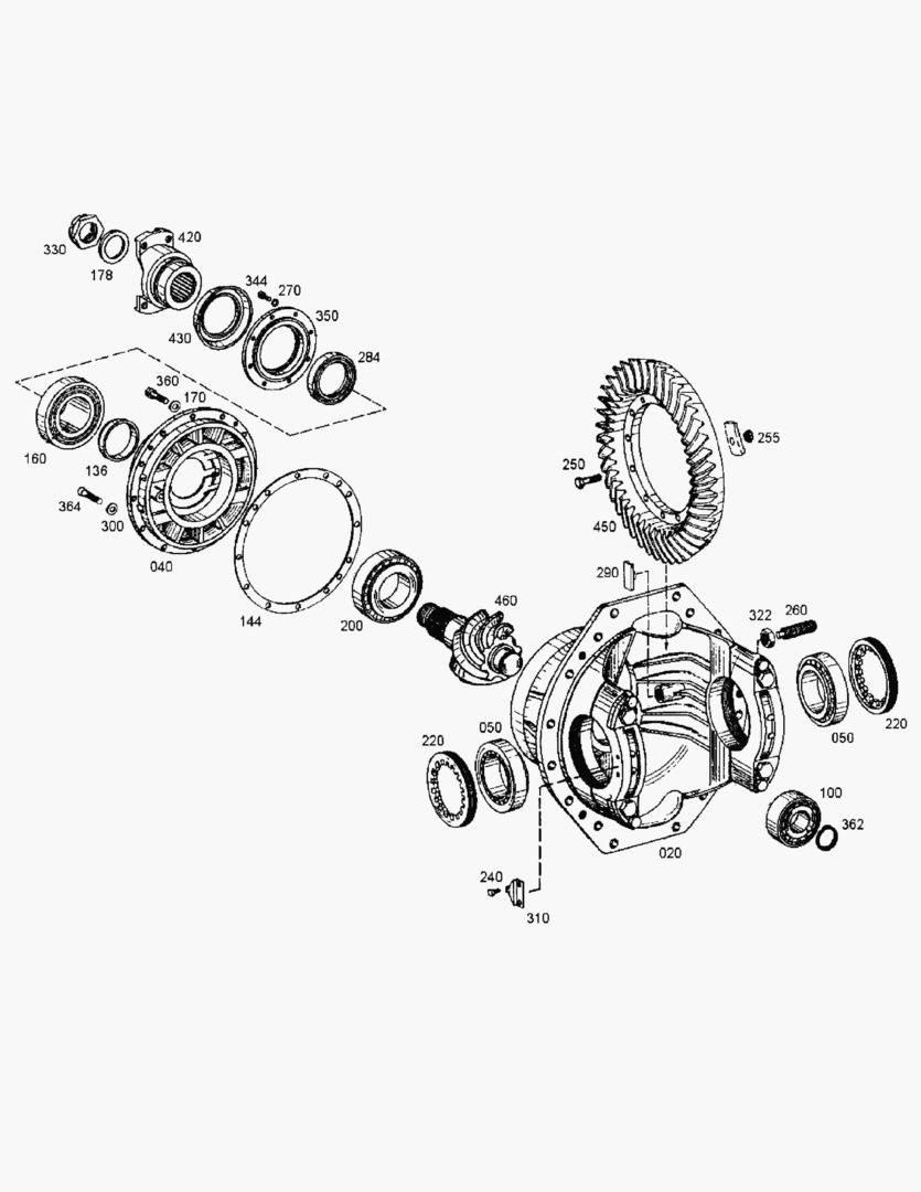 G039-5 DIFFERENTIAL; REAR [513105~]