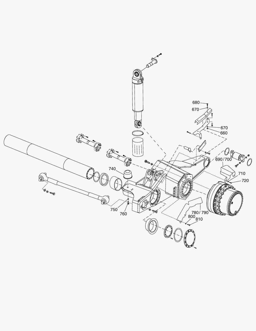 G250-6 FRONT AXLE SUSPENSION