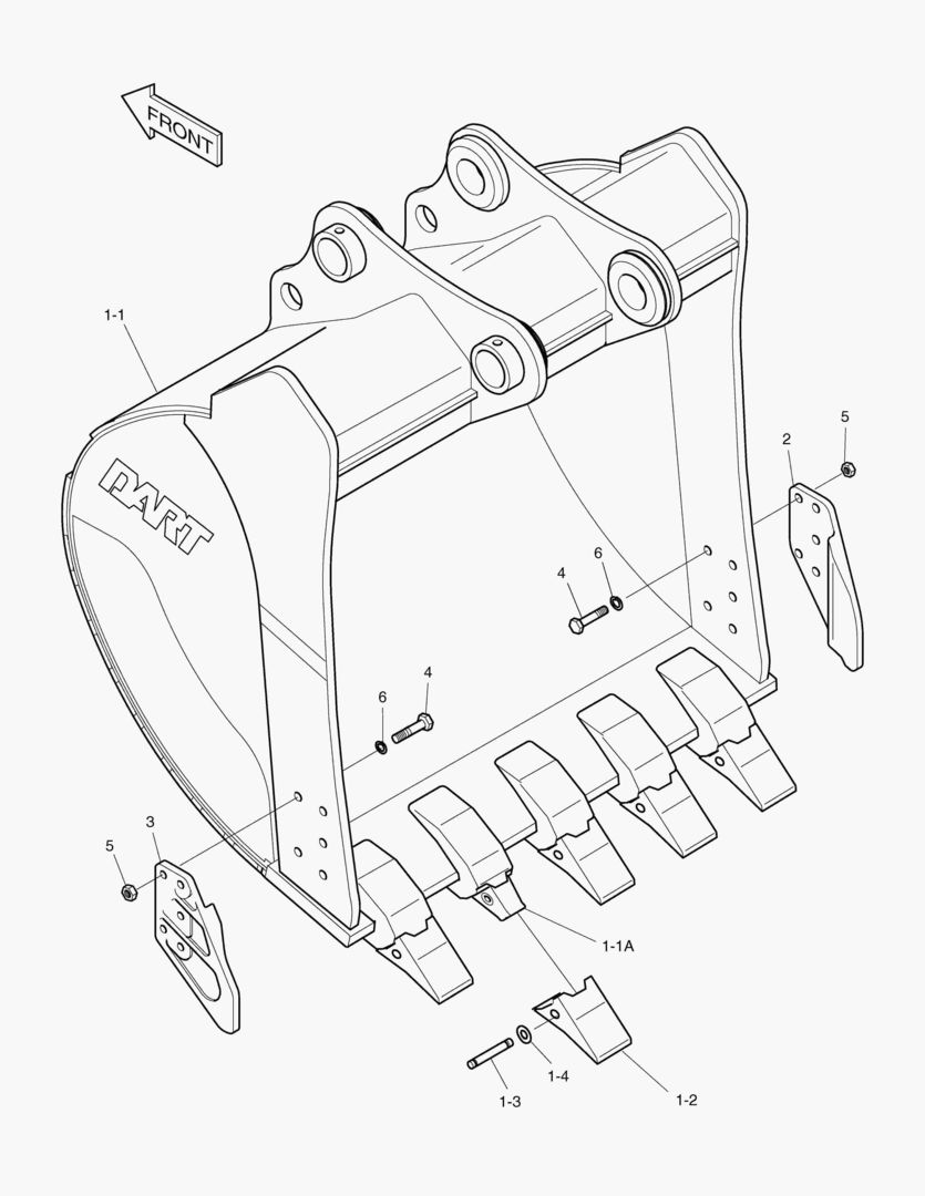 7240 BUCKET-0.80mВі(42`)-SIDE PIN