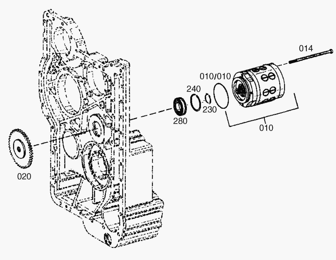 G070-74 EMCY. STEER. PUMP