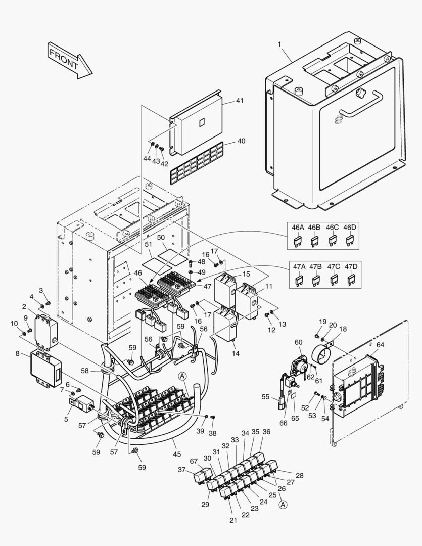1400 ELECTRIC BOX - FINGER REMOCON [5001~5036]