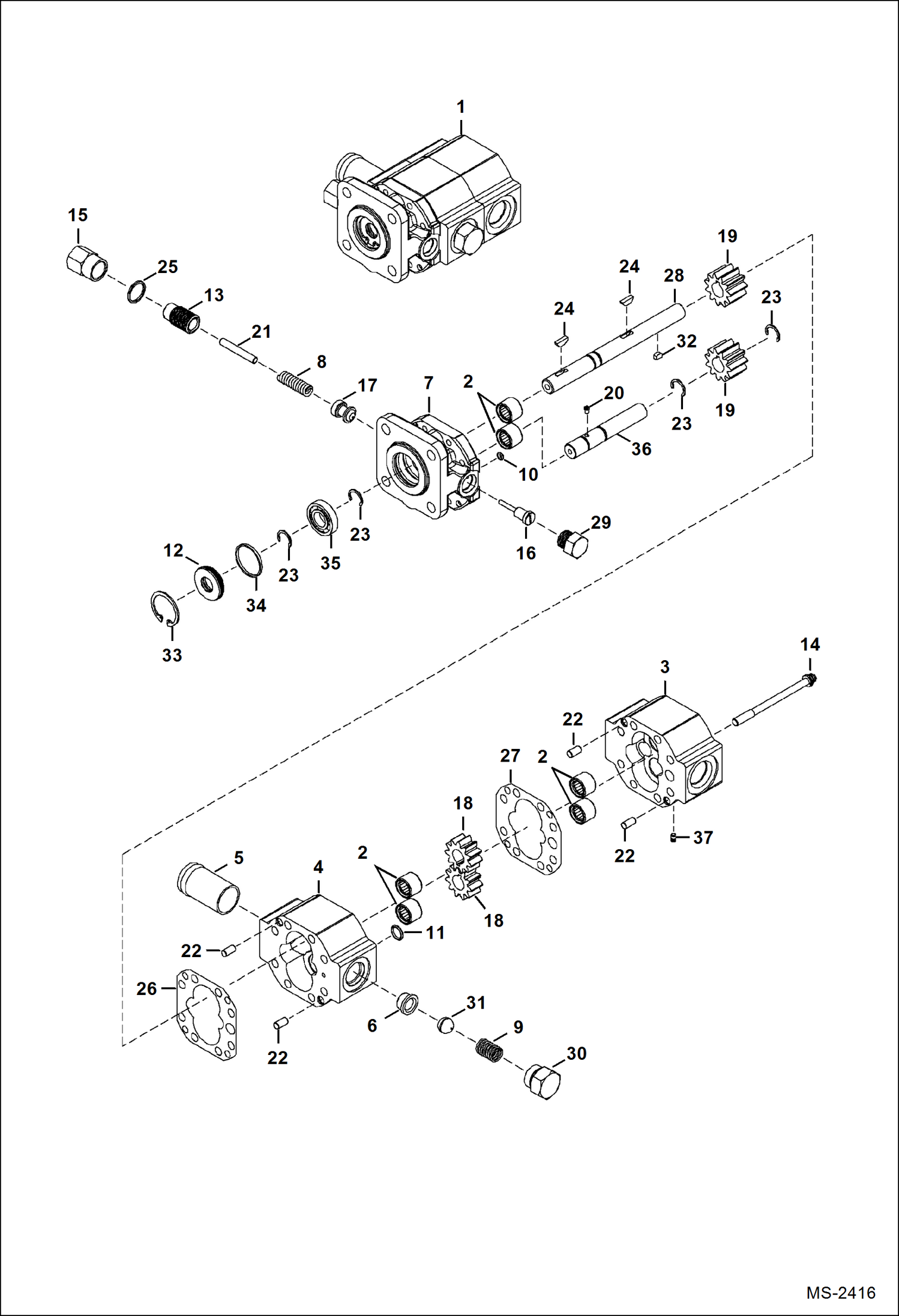 8B ИЗМЕЛЬЧИТЕЛЬ ДРЕВЕСНЫХ ОТХОДОВ (НАСОС) (A02B00101 - 00157)
