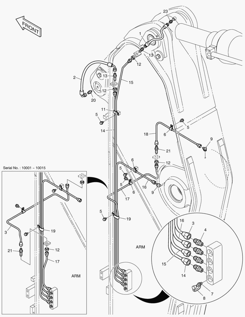 ТРУБОПРОВОД СМАЗОЧНОЙ СИСТЕМЫ - РУКОЯТЬ 2.6 м