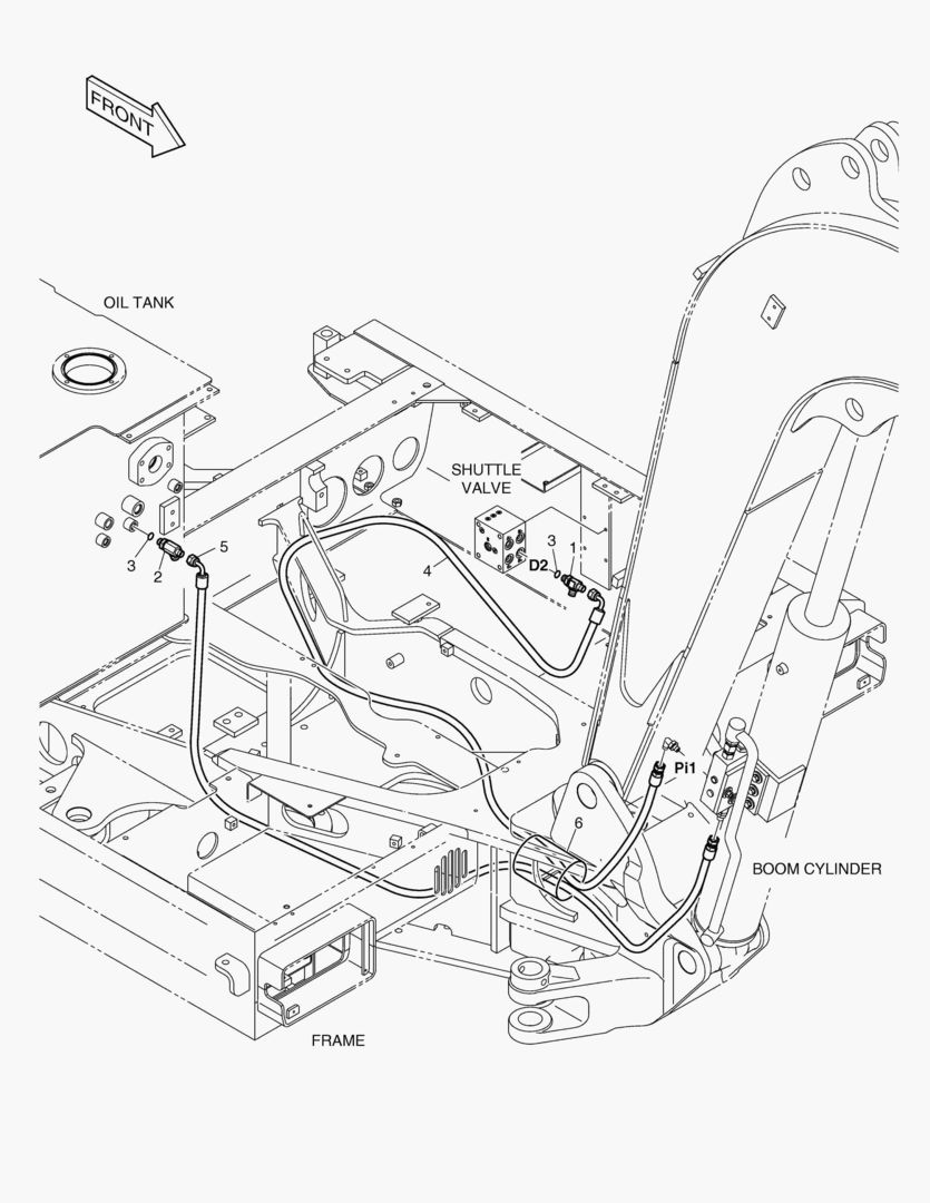ТРУБОПРОВОД СЕРВОУПРАВЛЕНИЯ - ГИДРОЗАМОК