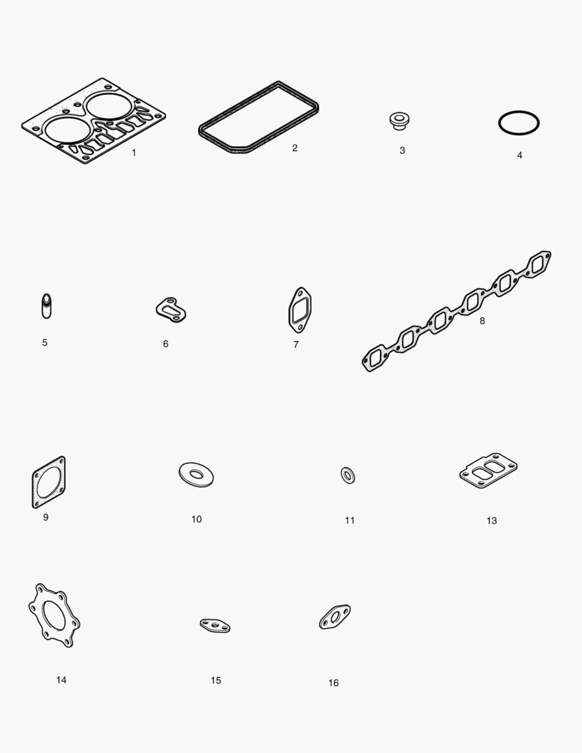 КОМПЛЕКТ ПРОКЛАДОК ДЛЯ КАПИТАЛЬНОГО РЕМОНТА-ВЕРХНИЙ