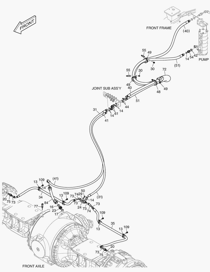 1401 OIL COOLER PIPING - AXLE(1)