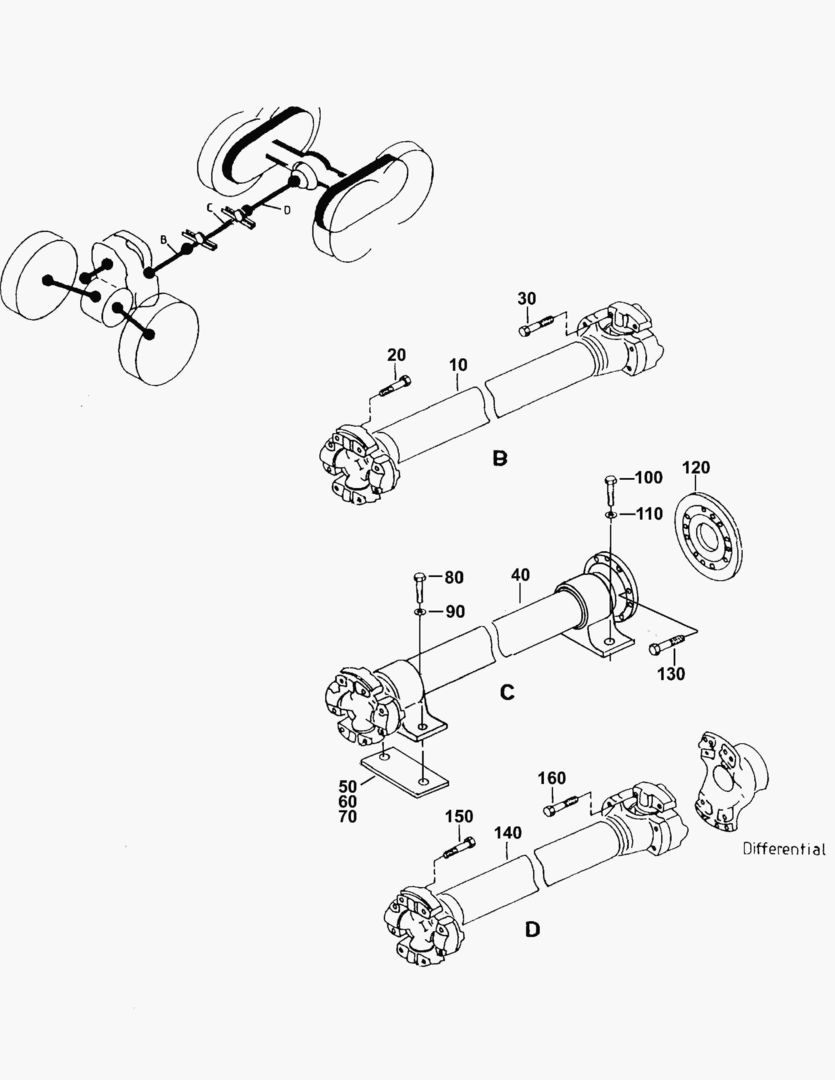 G110-2 INTERMEDIAT SHAFTS; REAR WAGON [810001~810108]