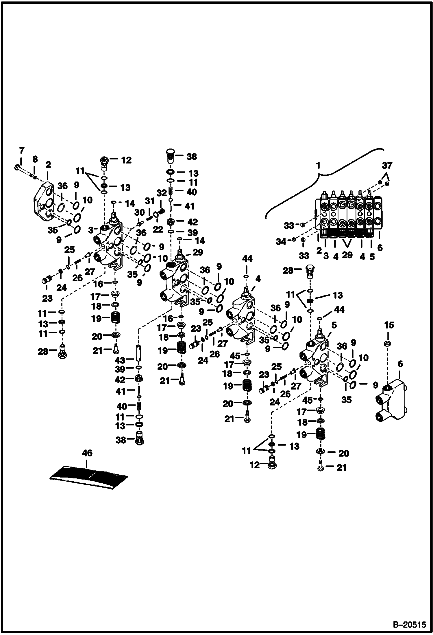 ЭКСКАВАТОР-ПОГРУЗЧИК (РЕГУЛИРУЮЩИЙ КЛАПАН) (CESSNA) (911 00101 - 00361)
