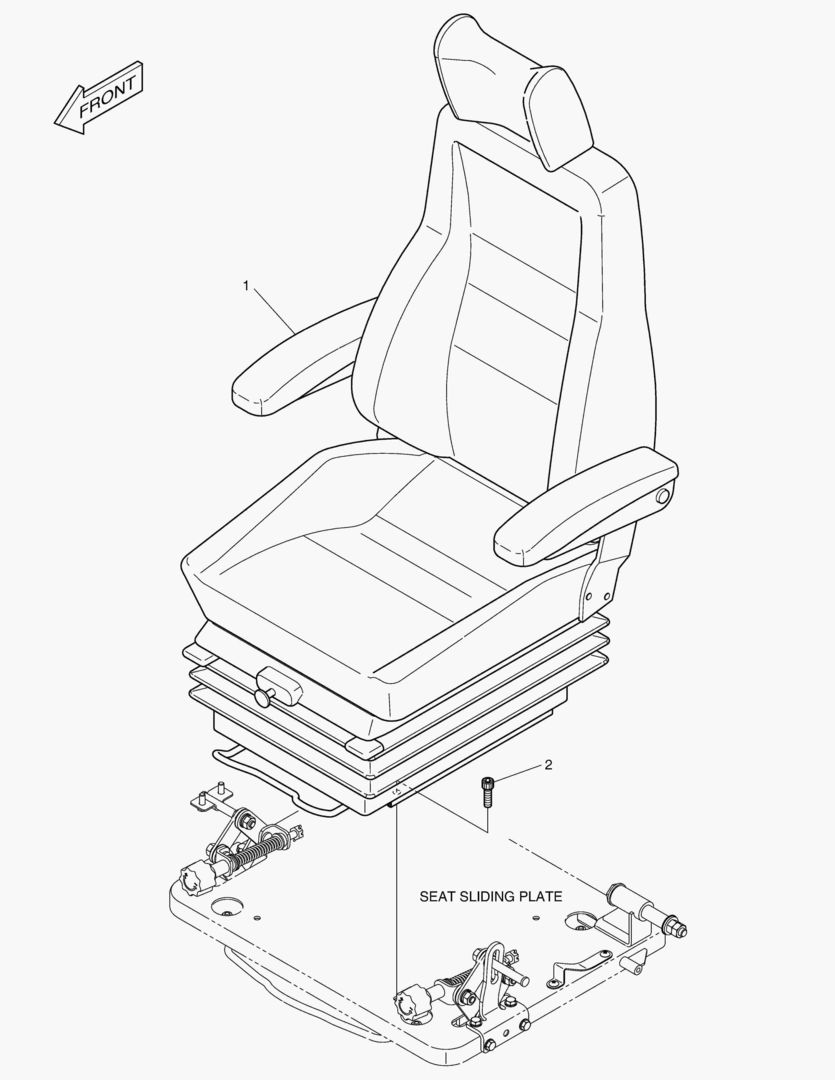 7100 SEAT MOUNTING - HEATER [5001~5093]