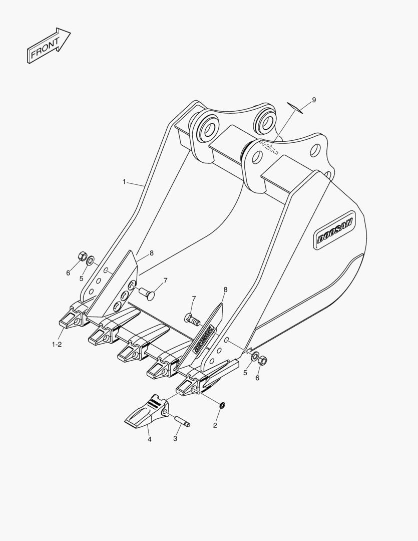 7500 BUCKET ASSВґY - 0.45mВі - G CLASS