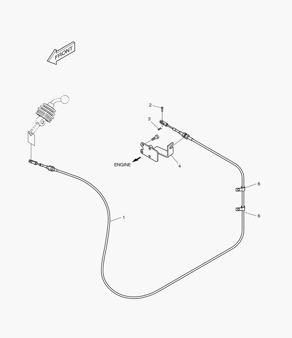 РЫЧАГ УПРАВЛЕНИЯ ДВИГАТЕЛЕМ