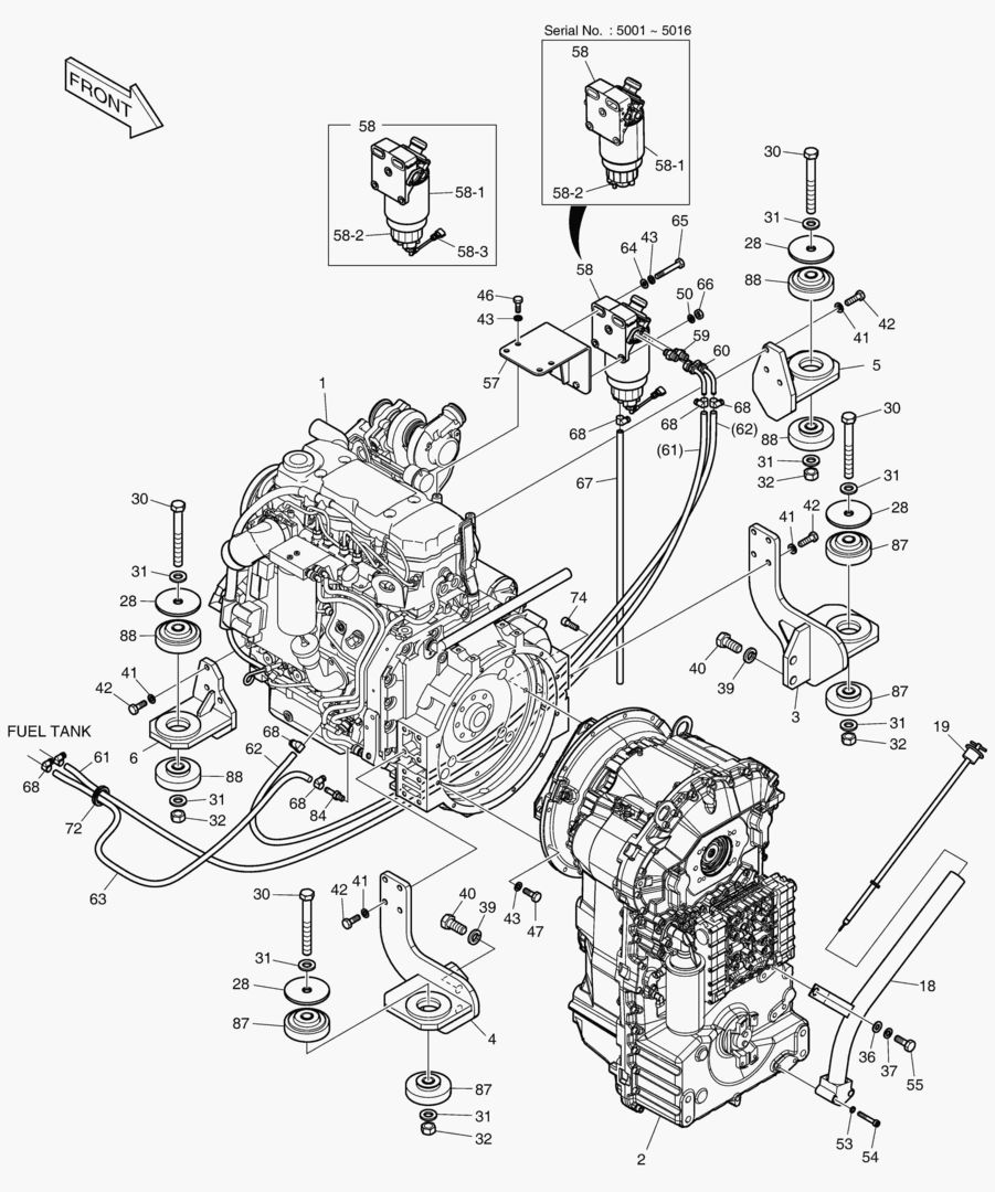 МОНТАЖ ДВИГАТЕЛЯ