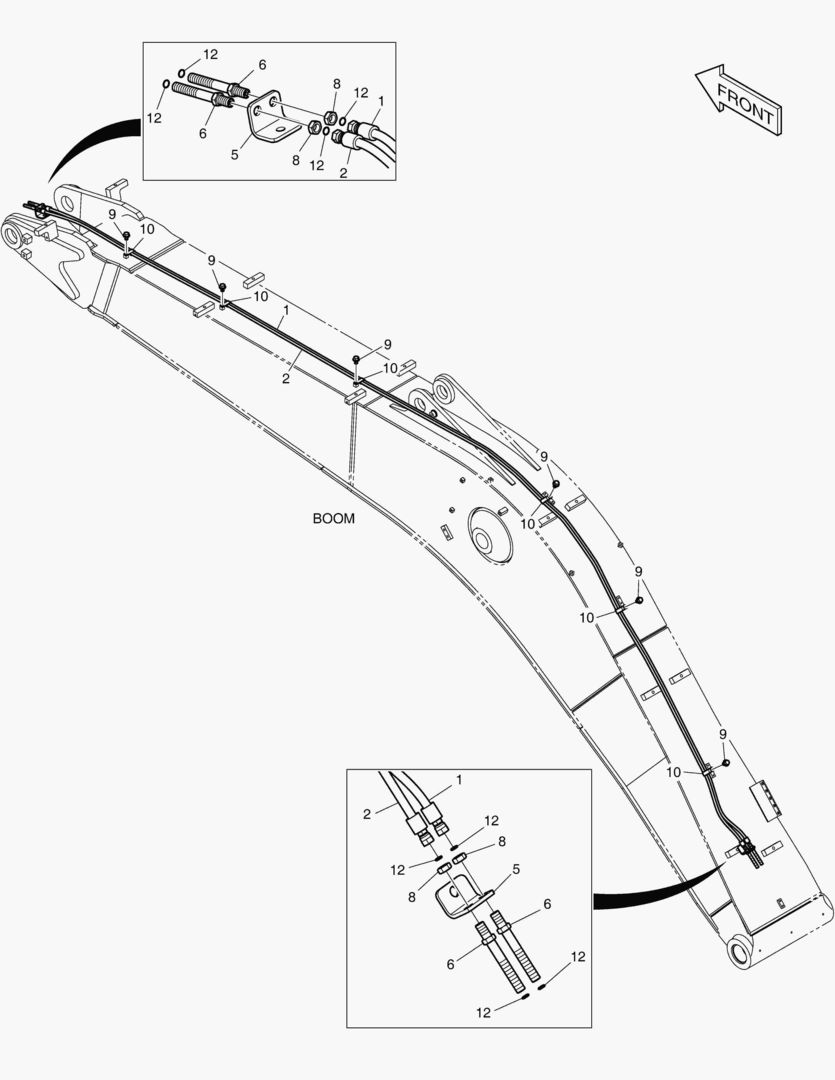 6250 BOOM PIPING - QUICK CLAMP