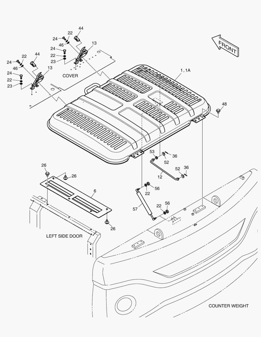 КРЫШКА ДВИГАТЕЛЯ