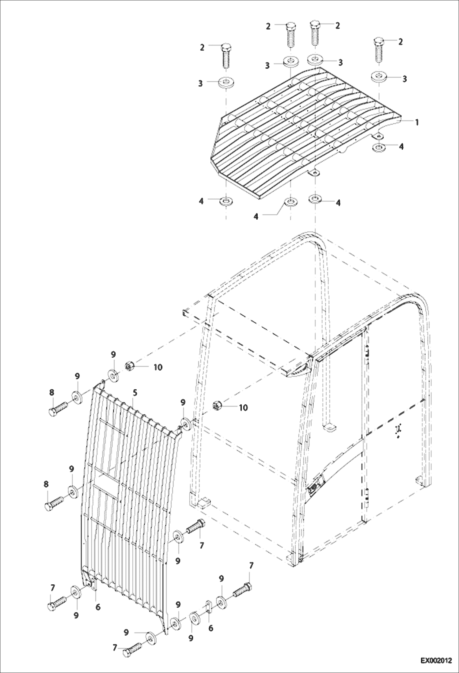 ЗАЩИТНАЯ СЕТКА - КРЫША КАБИНЫ