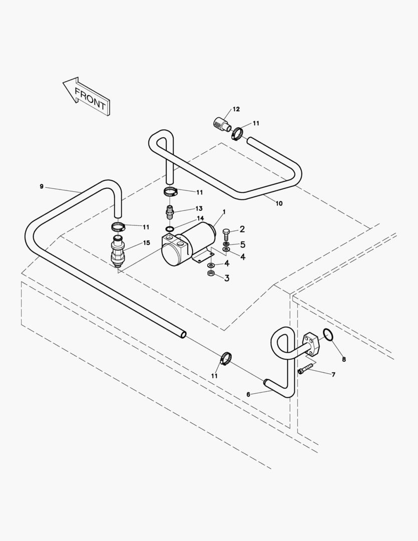 НАСОС ЗАЛИВНОЙ ГОРЛОВИНЫ ТОПЛИВА В СБОРЕ
