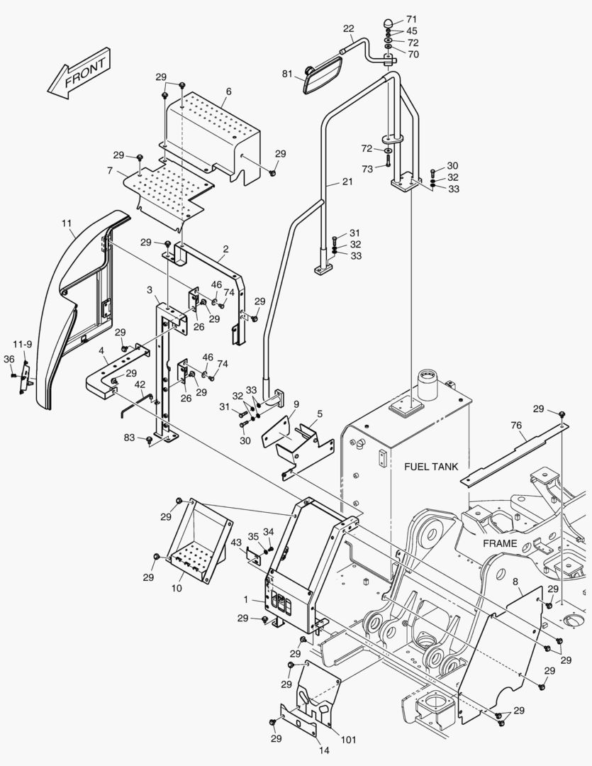 1590 COVER - CONTROL VALVE [5001~5013]