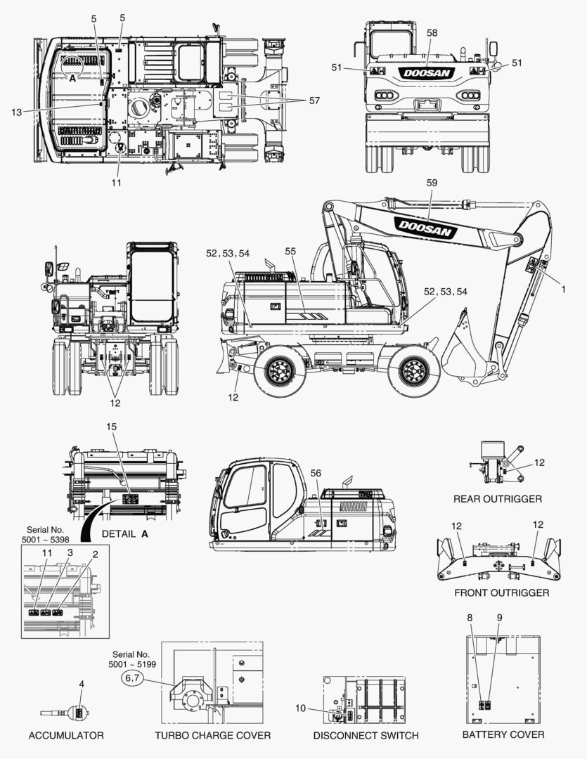 ПРЕДУПРЕЖДАЮЩАЯ ТАБЛИЧКА - ВНЕШНЯЯ ЧАСТЬ