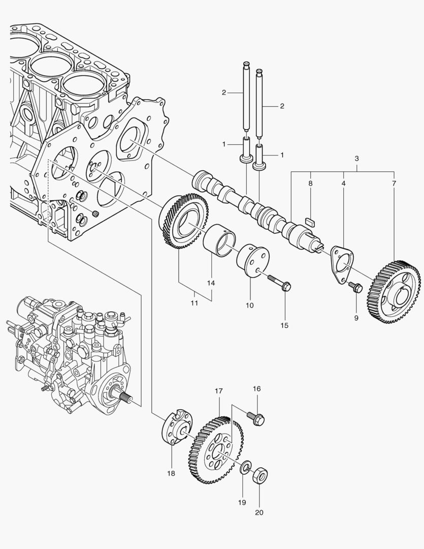 007 CAMSHAFT & DRIVING GEAR