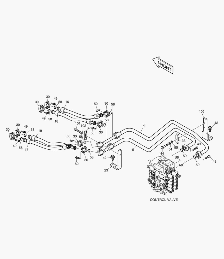 1280 MAIN PIPING(2) - BOOM [5001~17093]