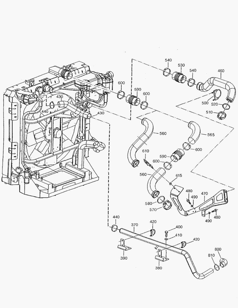 Спецтехника G010-12 PIPES FOR CHARGE AIR COOLER [810002~810026] - главное фото