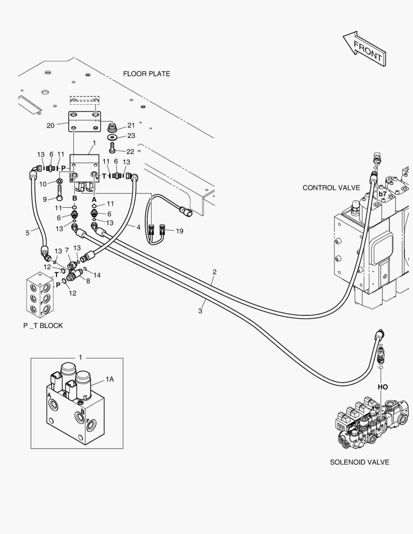 ТРУБОПРОВОД СЕРВОУПРАВЛЕНИЯ(2) - 2 ПУТИ