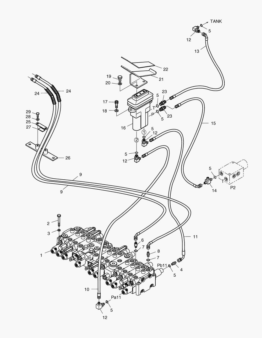Схема 6300 TILTING PIPING [2271~]