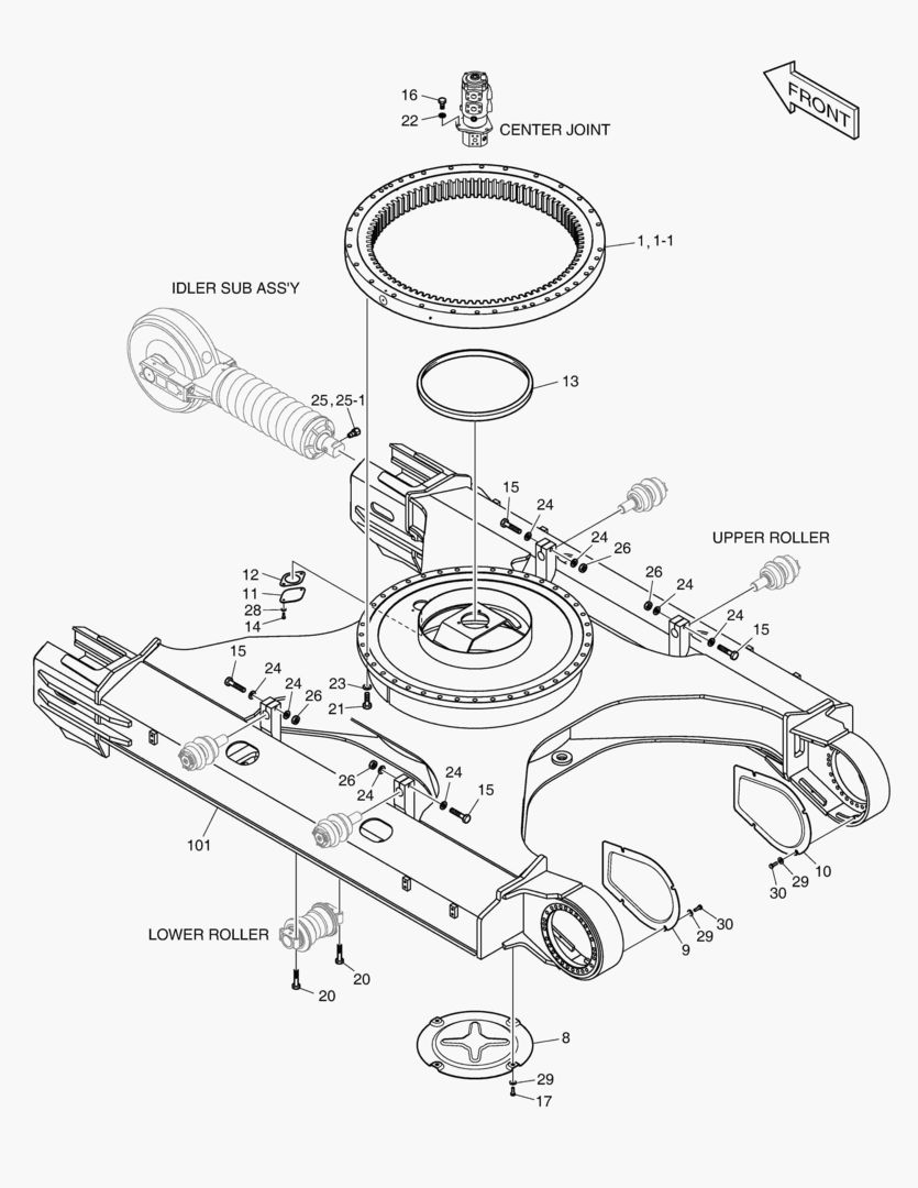 РАМА ГУСЕНИЦЫ