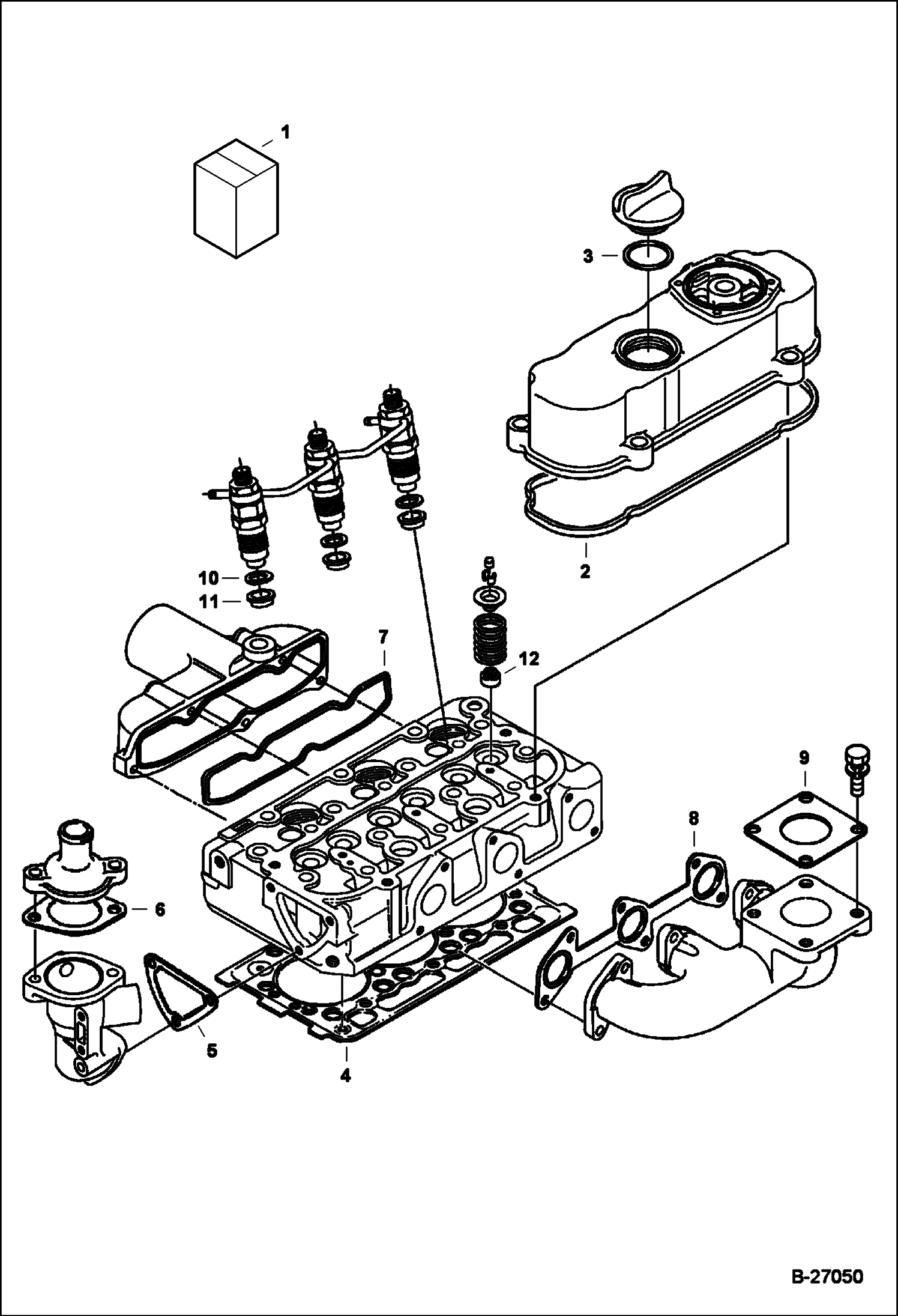 КОМПЛЕКТ ПРОКЛАДОК ВЕРХНЕЙ ЧАСТИ